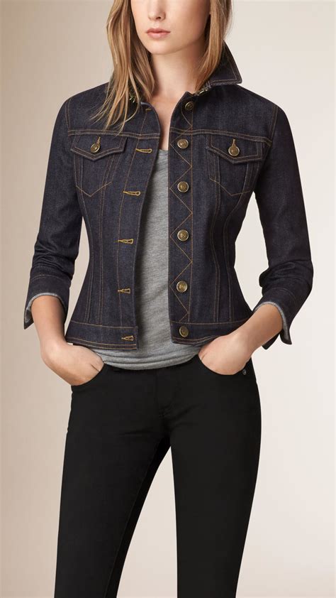 cheap burberry womens jackets|burberry denim jacket women's.